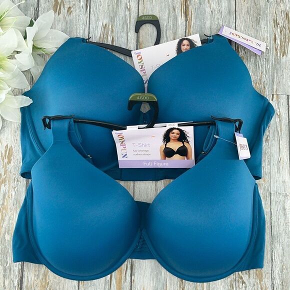 Women's Plus Underwire T-Shirt Bra 2-Pack Size 46DD - Picture 1 of 6